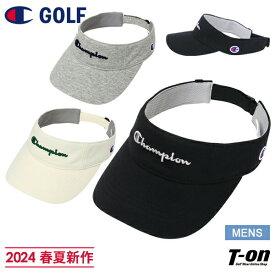 チャンピオン チャンピオン ゴルフ Champion 日本正規品 メンズ サンバイザー 立体ロゴ刺繍 サイズ調節可能 2024 春夏 新作 ゴルフ