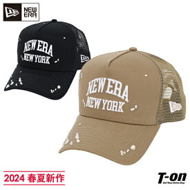 ニューエラ New Era NEW ERA 日本正規品 メンズ レディース キャップ メッシュキャップ 9FORTY A-Frame スプラッシュ柄刺繍 ロゴ刺繍 サイズ調整可能 2024 春夏 新作 ゴルフ