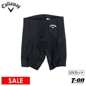 キャロウェイ アパレル キャロウェイ ゴルフ Callaway APPAREL メンズ コンプレッションウェア ハーフタイツ ショートタイツ UVカット 吸汗速乾 ストレッチ メッシュ素材切替 ロゴプリント ゴルフウェア