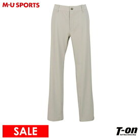 MUスポーツ エムユー スポーツ M.U SPORTS MUSPORTS メンズ パンツ ロングパンツ ストレッチ 後ウエスト伸縮 ロゴワッペン 【送料無料】 2024 春夏 新作 ゴルフウェア