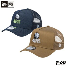 ニューエラ ゴルフ ニューエラ NEW ERA 日本正規品 メンズ レディース キャップ メッシュキャップ 9FORTY A-Frame トラッカー オーガニックコットン×リサイクルポリエステル素材 ゴルフボールモチーフ刺繍 2024 春夏 新作 ゴルフ