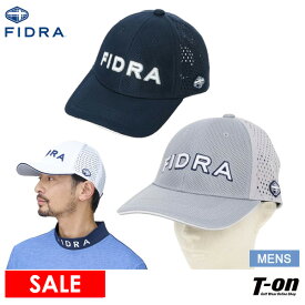 フィドラ FIDRA メンズ キャップ パンチングキャップ メッシュキャップ 水冷涼感 すべり部吸水 消臭 異素材コンビ 立体ロゴ刺繍 2024 春夏 新作 ゴルフ