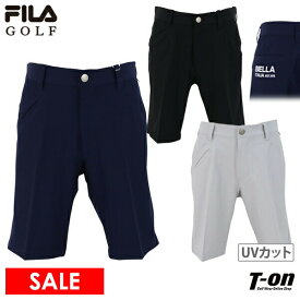 フィラ フィラゴルフ FILA GOLF メンズ パンツ ショートパンツ ハーフパンツ UVカット 吸汗速乾 ストレッチ 6ポケット 立体BIELLA ITALIA刺繍 2024 春夏 新作 ゴルフウェア