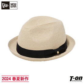 ニューエラ New Era NEW ERA 日本正規品 メンズ レディース ハット 中折れハット 中折れ帽 ペーパーハット グログランリボン ゴールドピン 2024 春夏 新作