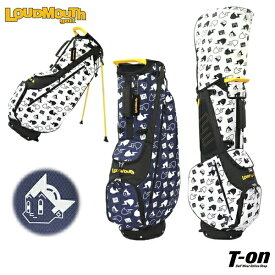 ラウドマウス ゴルフ LOUDMOUTH GOLF 日本正規品 日本規格 メンズ レディース キャディバッグ スタンド式キャディバッグ アトムコラボ 8.5型 47インチ対応 軽量 4点式ショルダーベルト 鉄腕アトム 総柄 【送料無料】 2024 春夏 新作 ゴルフ