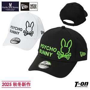 TCRoj[×j[G St Psycho Bunny×NEW ERA GOLF {Ki Y fB[X Lbv cCRbgf NEW ERAR{ 9FORTY ShJ 2025 H~ V St yz