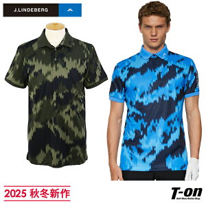 Jho[O J.LINDEBERG {Ki Y |Vc  M[tBbg Xgb` yCg Tour Tech Print Polo ShJ 䒷 yz 2025 H~ V StEFA
