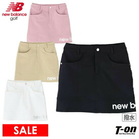 【30％OFF SALE】ニューバランス ゴルフ new balance golf レディース スカート 撥水 ストレッチ シルバーロゴプリント入り 裾切替デザイン 台形スカート 2025 秋冬 新作 ゴルフウェア 【送料無料】