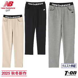 ニューバランス ゴルフ new balance golf レディース パンツ ロングパンツ テーパードパンツ スウェットパンツ ストレッチ ウエストジャガードロゴデザイン 裾スリット入り 【送料無料】 2025 秋冬 新作 ゴルフウェア