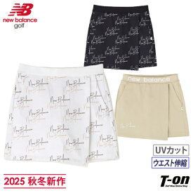 ニューバランス ゴルフ new balance golf レディース パンツ ショートパンツ ラップキュロット UVカット ストレッチ ウエスト伸縮 ライトダンボール素材 スカート風デザイン 【送料無料】 2025 秋冬 新作 ゴルフウェア