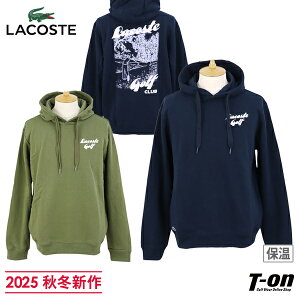 ラコステ ゴルフ LACOSTE GOLF 日本正規品 メンズ パーカー フード付きトレーナー スウェットフーディ 裏起毛 保温 防寒 リラックスフィット バックビッグプリント ワニワッペン 【送料無料】