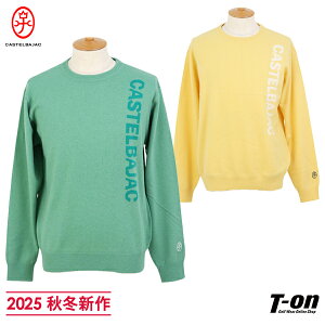 カステルバジャックスポーツ CASTELBAJAC SPORT メンズ セーター カシミヤセーター クルーネックニット ロゴインターシャ入り カシミヤ100% 丸首ニット プルオーバー 【送料無料】 2025 秋冬 新作