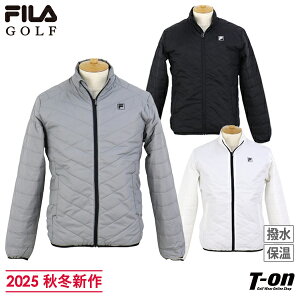 フィラ フィラゴルフ FILA GOLF メンズ ブルゾン 中綿ブルゾン フルジップブルゾン 保温 防寒 撥水 ロゴプリント M〜3Lまでご用意 【送料無料】 2025 秋冬 新作 ゴルフウェア