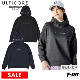 【30％OFF SALE】アルティコア ブリヂストン ゴルフ ULTICORE BRIDGESTONE GOLF レディース トレーナー プルオーバーフーディー フード付き CORDURA素材 裏フリース 保温 ロゴプリント M〜3Lまで 【送料無料】 2025 秋冬 新作 ゴルフウェア