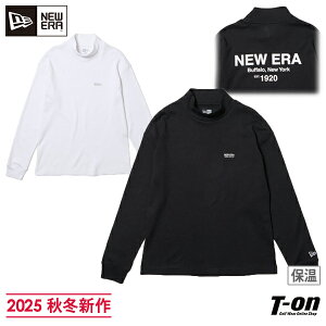 ニューエラ ゴルフ ニューエラ NEW ERA 日本正規品 レディース ハイネックシャツ 長袖 モックネックシャツ 裏起毛 保温 軽量 ウォームTシャツ バックロゴプリント インナーシャツにもなる 2025