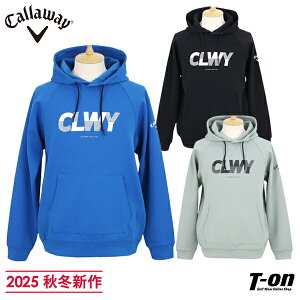 キャロウェイ アパレル キャロウェイ ゴルフ Callaway APPAREL メンズ パーカー フード付きトレーナー プルオーバー スウェットパーカー 軽量 ラグランスリーブ カンガルーポケット ロゴプリン