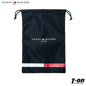 トミー ヒルフィガー ゴルフ TOMMY HILFIGER GOLF 日本正規品 メンズ レディース シューズバッグ マルチバッグ 巾着 シューズケース ロゴプリント トリコロールライン ゴルフ