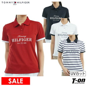 【40%OFF SALE】トミー ヒルフィガー ゴルフ TOMMY HILFIGER GOLF 日本正規品 レディース ポロシャツ 半袖 UVカット 吸水速乾 クラシックロゴデザイン ゴルフウェア 【送料無料】