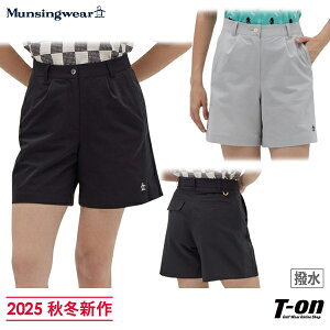 【ポイント10倍 10/27 12:59迄】マンシングウェア Munsingwear レディース パンツ ハーフパンツ ショートパンツ 撥水 ストレッチ サイドグログランテープデザイン バミューダパンツ M〜3L 【送料無
