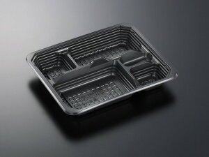 弁当容器 使い捨て HSA街弁 K24-20A BK 身 【600枚本体蓋セット】 HSA街弁 K24 20A お弁当箱 業務用 テイクアウト容器 弁当屋 お持ち帰り 宅配