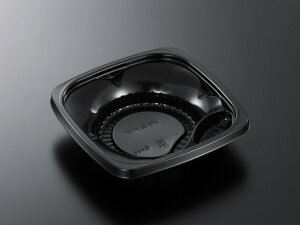どんぶり CTポケ丼 K17 黒-BK 身 【600枚本体蓋セット】弁当容器 お弁当箱 業務用 使い捨て容器 テイクアウト容器