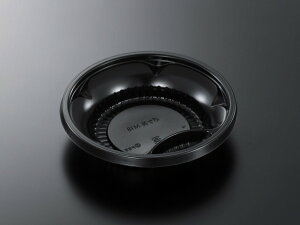 どんぶり CTポケ丼 M18 黒-BK 身 【600枚本体蓋セット】弁当容器 お弁当箱 業務用 使い捨て容器 テイクアウト容器