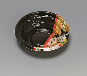 どんぶり 福丸丼160H ひとえ赤 【600枚本体蓋セット】弁当容器 お弁当箱 業務用 使い捨て容器 テイクアウト容器