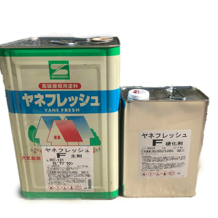 楽天市場】ヤネフレッシュF 4kg 標準色 高耐久 フッ素 屋根 ルーフ 瓦 
