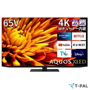 SHARP 65V^ 4K er AQUOS XLED 4T-C65EP1 mini LED ʎqhbg̗p ̉ Google TV