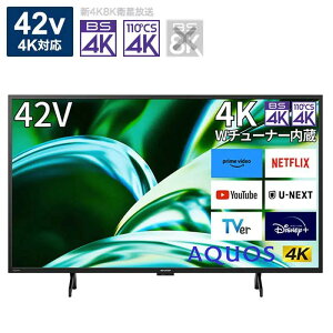 �V���[�v SHARP �t���e���r AQUOS �A�N�I�X FL1���C�� [ 42V�^ / 4K�`���[�i�[���� / YouTube �Ή� ] 4T-C42FL1