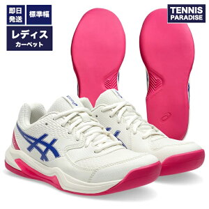 2025 asics AVbNX ejXV[Y ChA fB[X QffBPCg8 / GEL-DEDICATE 8 INDOOR (1042A257-105) N[ × _[NRog