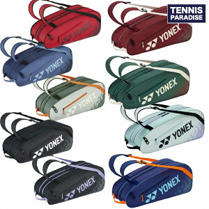 YONEX ���l�b�N�X �e�j�X�o�b�N ���P�b�g�o�b�O6 / Racket Bag 6 (BAG2532R) �u���b�N�E���b�h�E���x���_�[�E�l�C�r�[�u���[�E�X���[�N�~���g�E���C���E���X�O���[���E�y�[���O���[���E�T�t�@�C�A