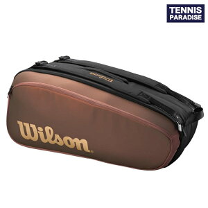 Wilson EC\ ejXobO PbgobO X[p[cA[vX^bt V14 9PK / SUPER TOUR PRO STAFF V14 9PK RACKET BAG (WR8024501001) (Pbgő9{[) uE × ubN