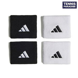 adidas アディダス テニスウェア ユニセックス リストバンドS / WRIST BAND S (EVJ47) ブラック・ホワイト
