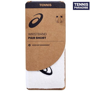 2026 asics �A�V�b�N�X �e�j�X�E�F�A ���j�Z�b�N�X ���X�g�o���h�y�A�V���[�g / WRIST BAND PAIR SHORT (3043A143-100) �u�����A���g�z���C�g