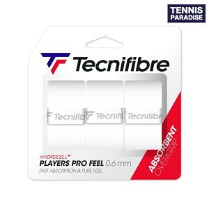 Tecnifibre eNjt@Co[ vC[YvtB[3PK / PLAYERS PRO FEEL (3{) (52PLAPROWH) zCg