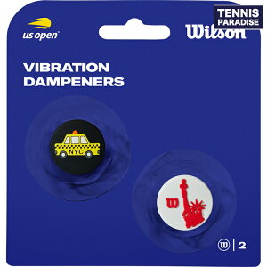2025 Wilson ウイルソン テニス用品小物 アクセサリ 振動止め 全米オープン ダンプナー イエロー/レッド 2PK / US OPEN DAMPENERS YELLOW/RED (2個入) (WR8412301001)