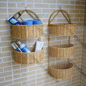 かご 2層 3層 壁掛け カゴ 収納 カゴ 小物 日用品 雑貨 籠 バスケット プラスチック おしゃれ シンプル 便利 省スペース 収納かご ナチュラル プレゼント バスケット