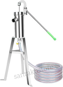 【送料無料】井戸ポンプ 手押しポンプ 手動ポンプ ステンレス製 大水量 排水ポンプ 地下水用 ピッチャーポンプ キット 5m 10m ホース付き 庭 畑 農場 園芸 家庭用 災害対策 アウトドア 非常用