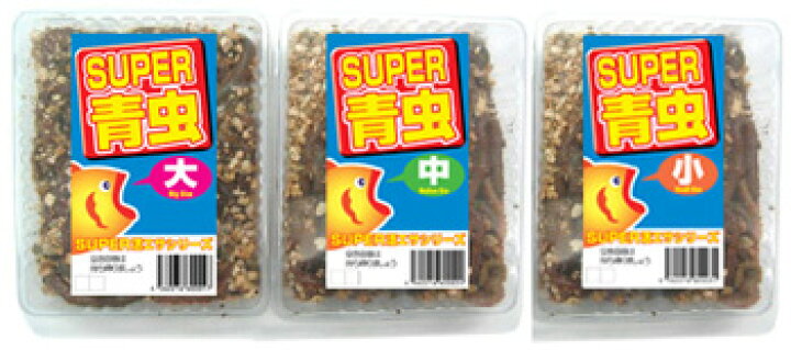 楽天市場 活エサ ｓｕｐｅｒ青虫 養殖青イソメ ５００円パック 小 中 大 ノークレーム限定 フィッシングショップｔポート