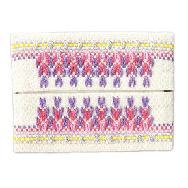 【 送料無料 】 オリムパス スウェーデン刺繍キット ティッシュケース フラワー SW-19