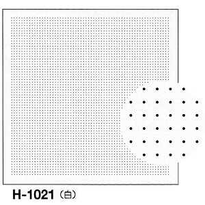 オリムパス刺し子花ふきん布パック一目刺し用ガイド付きさらしもめんH-1021