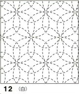 オリムパス 図案プリント済　花ふきん　布パック　花刺し　(白)　12(白)　(メール便可)