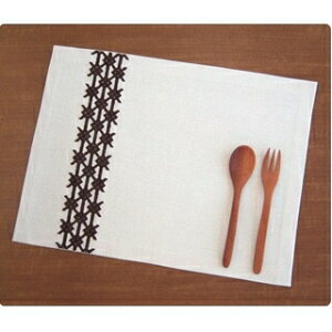 オリムパス こぎん刺し キット ランチョンマット ( ベージュ ) こぎんキット 刺しゅう 伝統的 刺繍 こぎん14 (取り寄せ品) (メール便可)