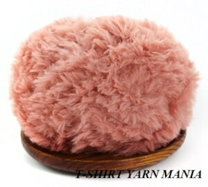 【全13色フェイクファー】T-SHIRT YARN MANIA Tシャツヤーンマニア ファーヤーン フェイクファー 毛糸 極太糸 1玉あたり約32m(50g) ファーバッグ アレンジ用 軽くてふわふわ 抜けにくい 糸 ポリエス