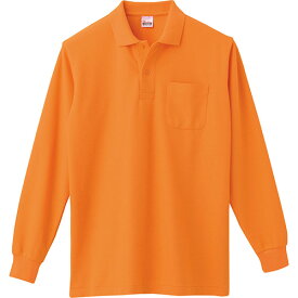 ポロシャツ 長袖 メンズ レディース 無地 綿 コットン ポケット付き 大きいサイズ プリントスター（Printstar) 5.8オンス 00169