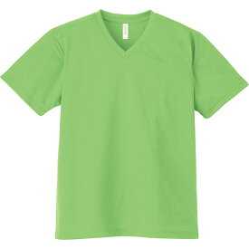 Tシャツ メンズ ドライ 速乾 無地 半袖 レディース 大きいサイズ グリマー(glimmer) Vネック 4.4オンス 337avt
