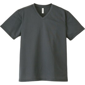 Tシャツ メンズ ドライ 速乾 無地 半袖 レディース 大きいサイズ グリマー(glimmer) Vネック 4.4オンス 337avt