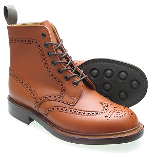 yԕizAlfred Sargent AtbhT[WFg TAN BROGUE DERBY BOOT 20102-31 TAN ^ (CguE) Y Jg[u[c