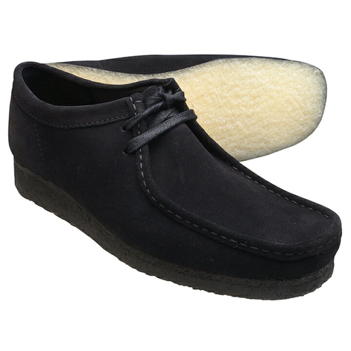 楽天市場】Clarks クラークス WALLABEE ワラビー 26155519 BLACK SUEDE  